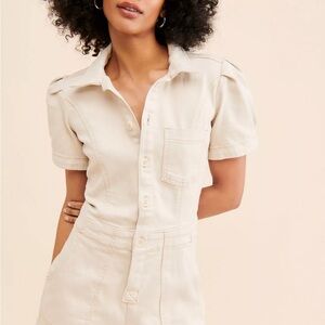 Anthropologie Short Sleeve Jumpsuit